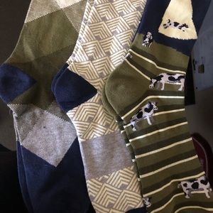 Men’s Funky 3-pack socks 10-13 never worn